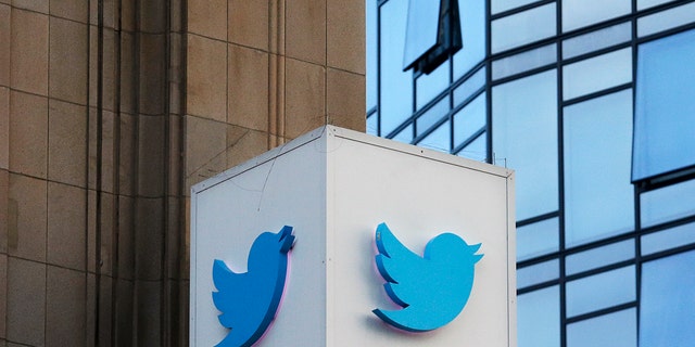 A Twitter sign outside of the company's headquarters in San Francisco. (AP Photo/Jeff Chiu)
