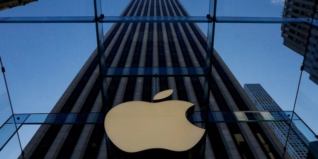 FILE PHOTO: The Apple logo is seen during the preview of the redesigned and reimagined Apple Fifth Avenue store in New York, U.S., September 19, 2019. 