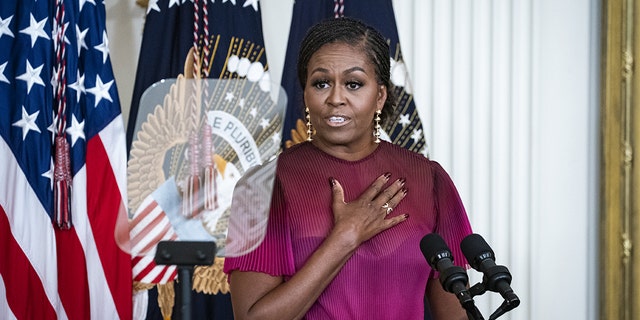 Former US First Lady Michelle Obama in Washington, D.C., US, on Wednesday, Sept. 7, 2022. 