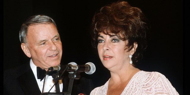 Elizabeth Taylor and Frank Sinatra circa 1982