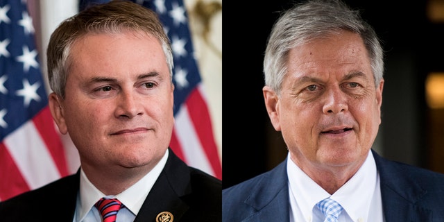 Rep. James Comer, R-Ky., left, and Rep. Ralph Norman, R-S.C.