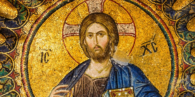 Shown here, a 13th century mosaic of Christ in the church of Hagia Sophia in Istanbul, Turkey. Jesus "laughed, worked with his hands, showed compassion and loved selflessly," said Fr. Jeffrey Kirby of South Carolina.