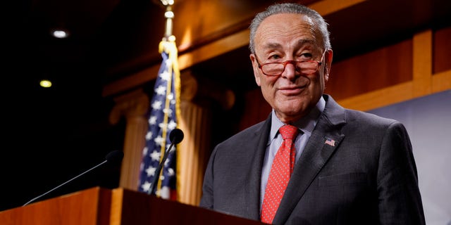Senate Majority Leader Chuck Schumer, D-N.Y., praised the bipartisan efforts in the Senate to advance the Respect for Marriage Act.