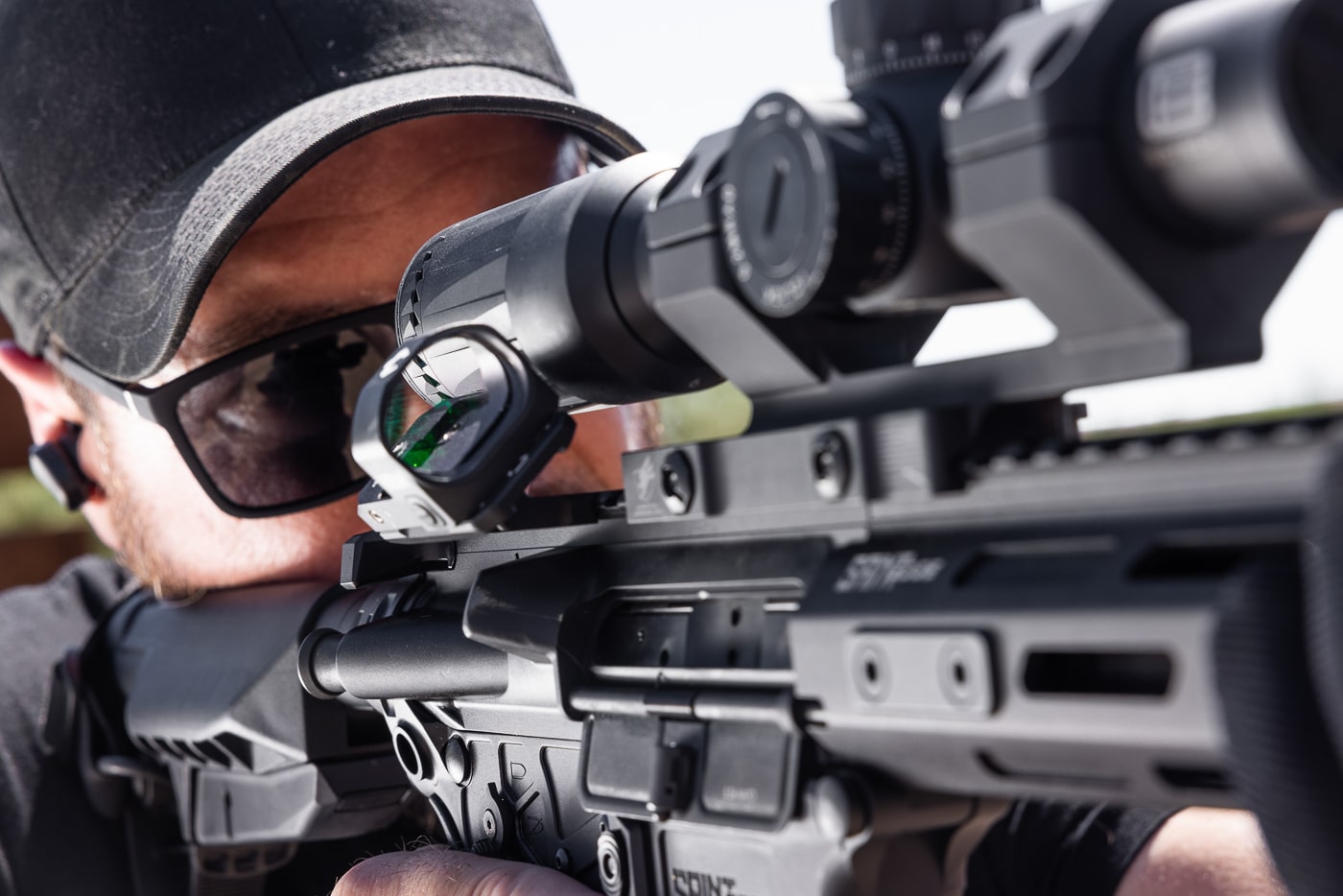 using sights and 45 degree sights on ar-15